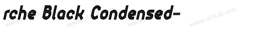 rche Black Condensed字体转换